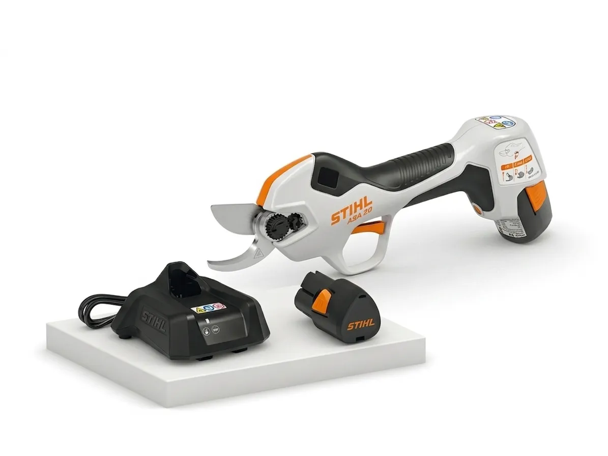 STIHL ASA 20 — sekator akumulatorowy zestaw z akumulatorem AS 2 i ładowarką AL 1